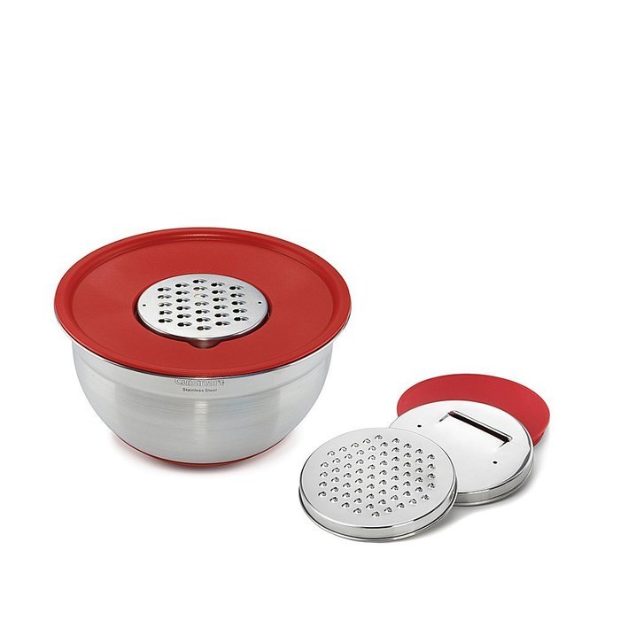 Cuisinart Mixing Bowl with Graters, Red