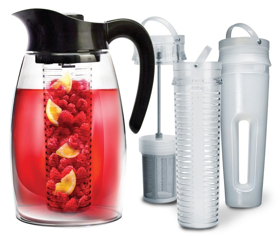 Primula Flavor-It Beverage System &ndash; Includes Large Capacity Fruit Infuser Core, Tea Infuser Core, and Chill Core...
