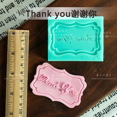 Anyana Silicone Fondant Mould Cake Decorating Tool Chocolate Sugar Craft thank you
