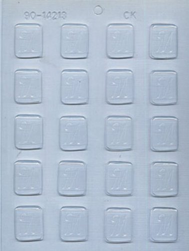 CK Products 1-1/4-Inch M-Initial Mint Chocolate Mold