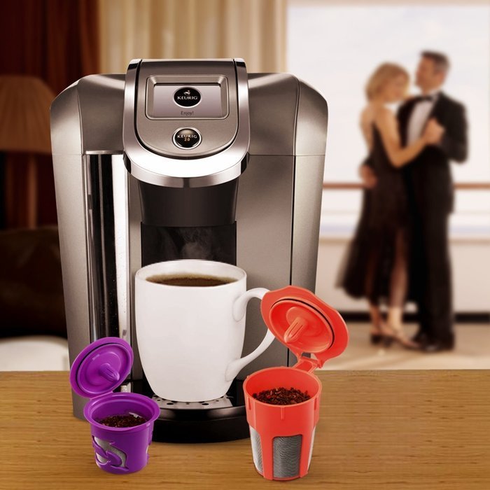 Coffee Filter, Cozypony Premium Reusable K-Carafe and K-Cup Coffee Filters Pod Combo for Keurig 2.0, K200, K300... N3