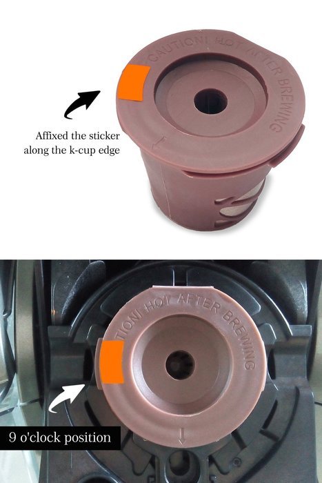 3 Pieces K-cup 2.0 Freedom Sticker Reusable Freedom Clip for Keurig 2.0 Series Brewers Allow You Use Any K Cups N3