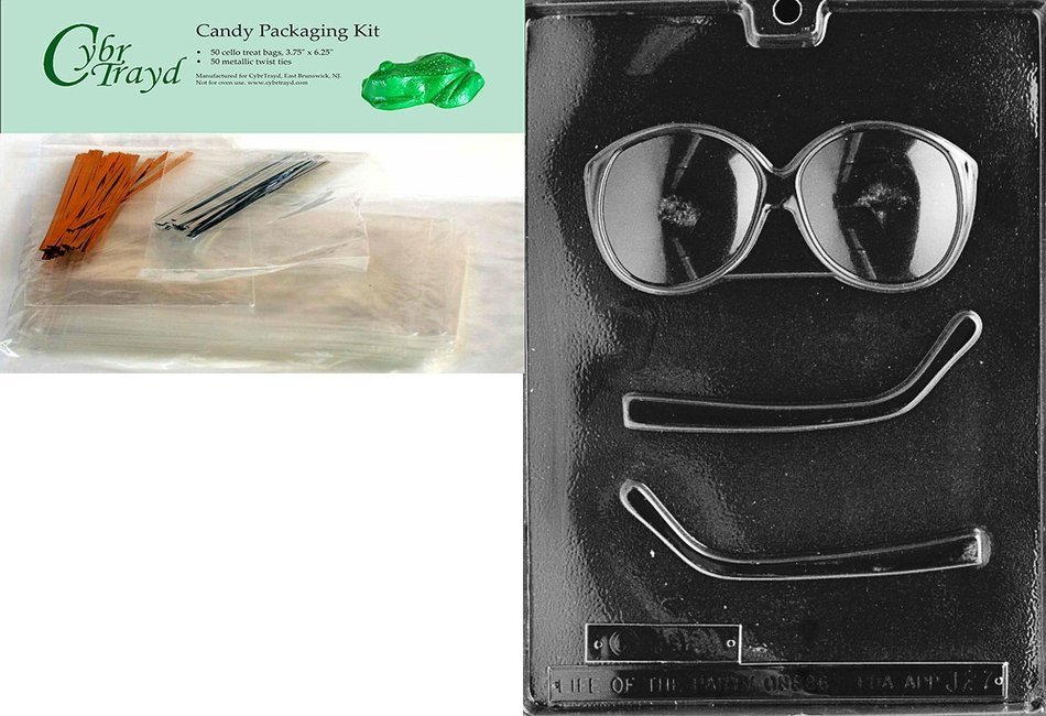 Cybrtrayd J027 Glasses Jobs Chocolate Candy Mold