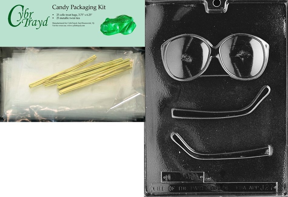 Cybrtrayd J027 Glasses Jobs Chocolate Candy Mold N2