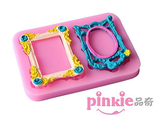Pinkie Tm Photo Frame Fondant Cake Silicone Mold Chocolate Clay Resin Mould Sugarcraft Cake Decorating Tools N2