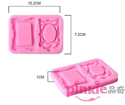 Pinkie Tm Photo Frame Fondant Cake Silicone Mold Chocolate Clay Resin Mould Sugarcraft Cake Decorating Tools N3