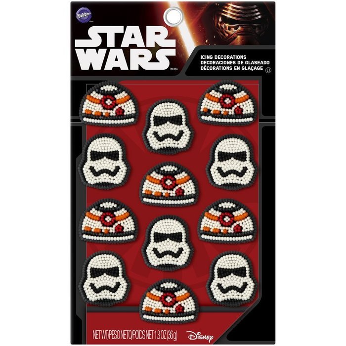 Wilton 710-5080 Star Wars Icing Decorations (12 Pack), Multicolor N2