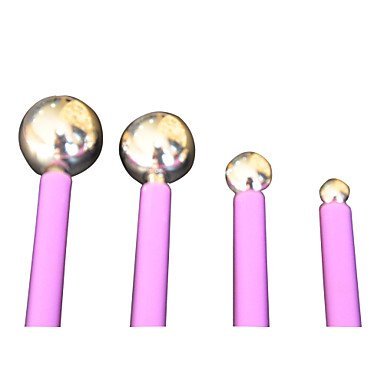 Sher FOUR-C Steel Ball Tools Cake Modeling Tools Cake Tools Color Purple,4/Set NO.65 N2
