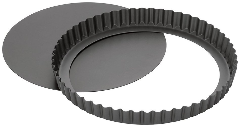 Stellar Hard Anodised 9" Loose Base Fluted Flan Tin