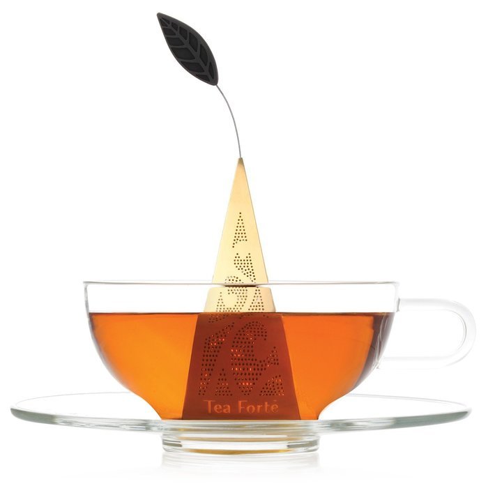 NEW Tea Forte Icon Au Gold Loose Tea Infuser