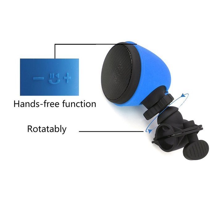 Outdoor Waterproof Bicycle Bluetooth Music Rechargeable Speaker Player Blue N5