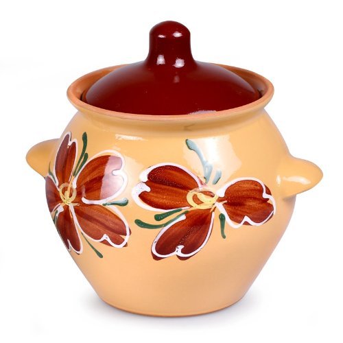 Set of 4 Floral Stoneware Ramekins N3