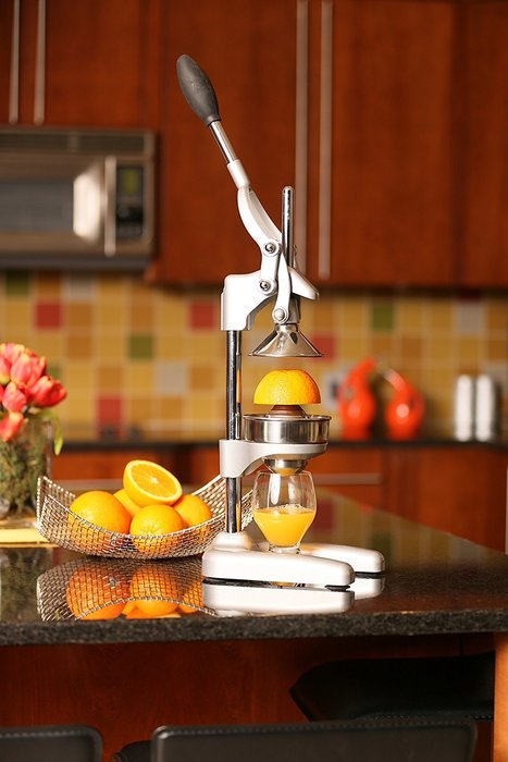 Cilio Commercial Grade Citrus Press, Silver N5