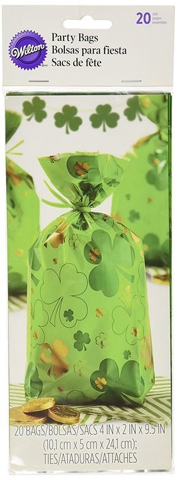 Wilton 1912-9166 St. Patrick's Standard Party Bags (20 Pack), Green N2