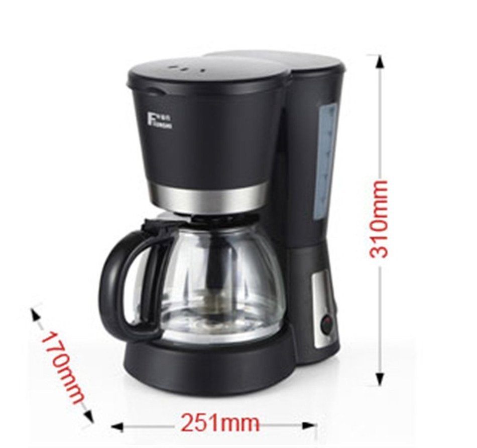 Royal- MD-213C American Style Fully Automatic Drip Coffee Machine Anti-dry Thermal Insulation Coffee Pot 1.2L N6