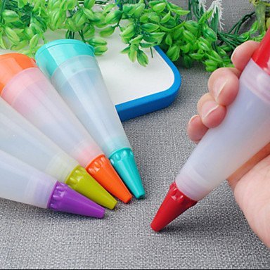 Y&XL&H Piping Rob Suit with 3 Icing Pipings Food Safe Silicone Material Random Colors N3