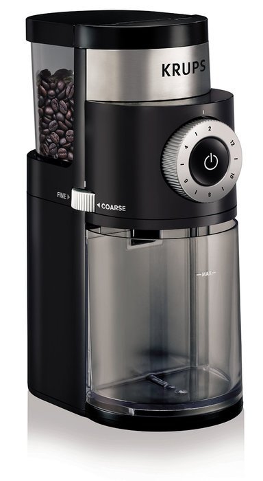 KRUPS GX5000 Professional Electric Coffee Burr Grinder with Grind Size and Cup Selection, 7-Ounce, Black N7