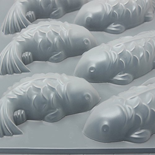 Bluelover Cute 3D Koi Fish Cake Chocolate Molds Pan Jelly Handmade Sugar Craft Mold Mould N3
