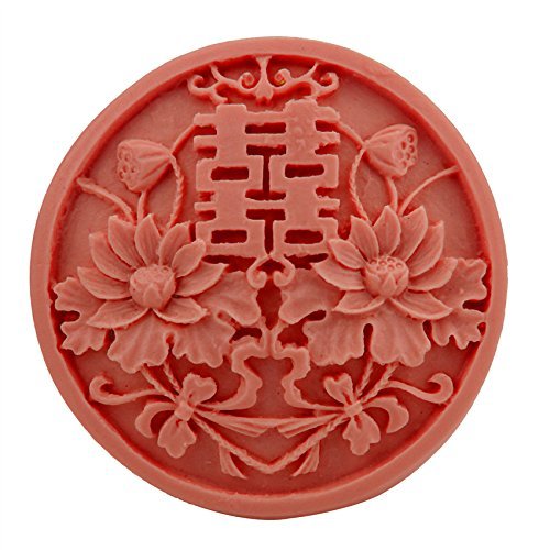 Let'S Diy Double Happiness Models Soap Silicone Mold Mooncake Mould Bakeware Cooking Tools DIY Cake Decoration...