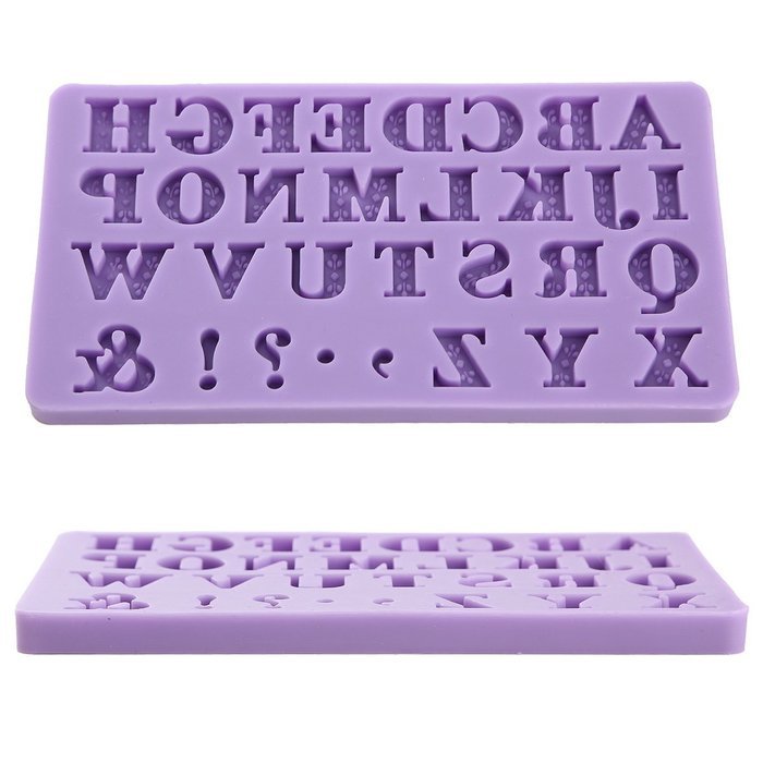 Anyana Alphabet Letter Silicone Fondant Mould Sugar Paste Cake Cupcake Icing
