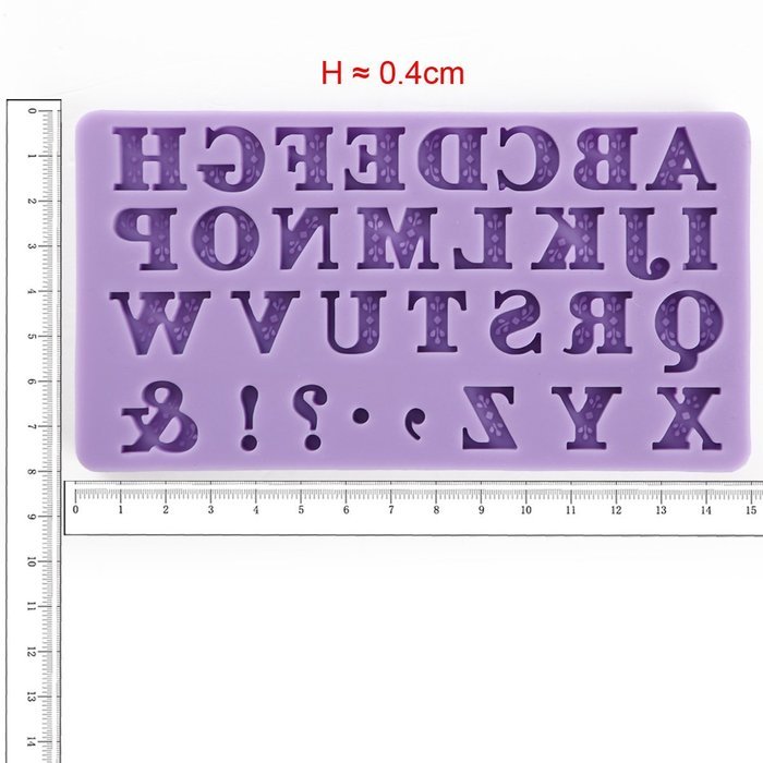 Anyana Alphabet Letter Silicone Fondant Mould Sugar Paste Cake Cupcake Icing N2