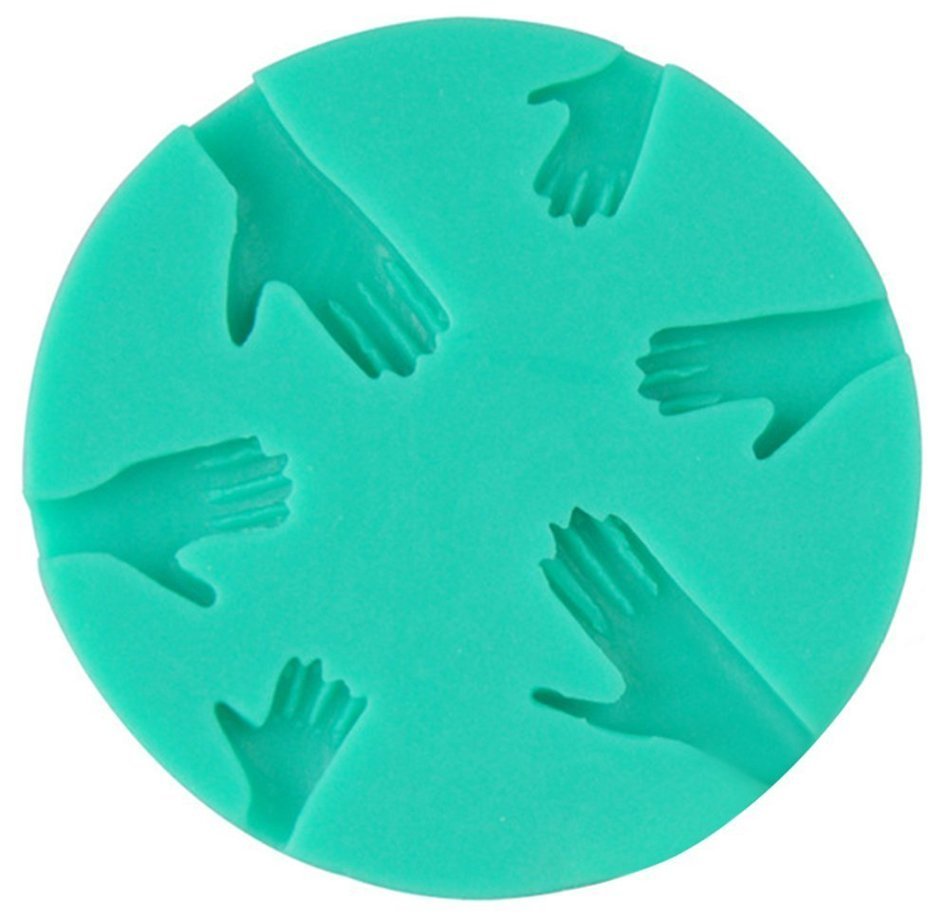 BleuMoo DIY Silicone Palm Shape Cake Decorating Mold Sugarcraft Fondant Mould Tools N4