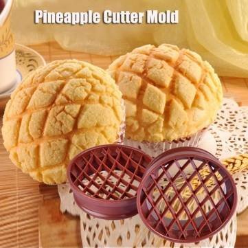 UR Bakeware Pineapple Bread Mold Cake Mould Pineapple Bun Cutter Mold Baking Tool N3