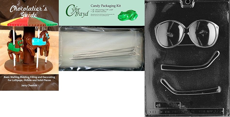 Cybrtrayd J027 Glasses Jobs Chocolate Candy Mold N3