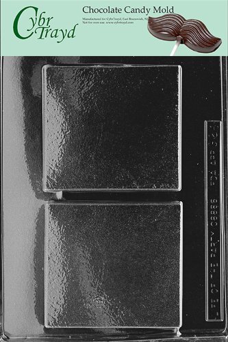 Cybrtrayd G026 Plain Square Box Greeting Cards Chocolate Candy Mold with Copyrighted Molding Instructions