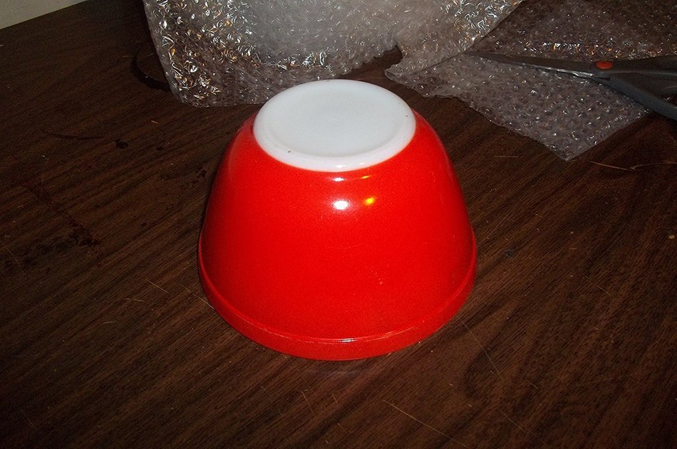 RARE Vintage Pyrex RED Small 1 1/2 Pint Mixing Nest Batter Bowl #401 USA N4