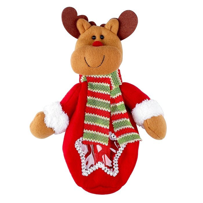 Pparty 2 of set Snowman &Deer Bag Christmas Candy Bag for holiday home decor N4