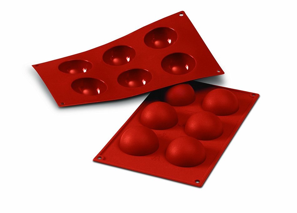 Silikomart SF002/C Silicone Classic Collection Mold Shapes, Semi-Sphere, Extra-Large N4