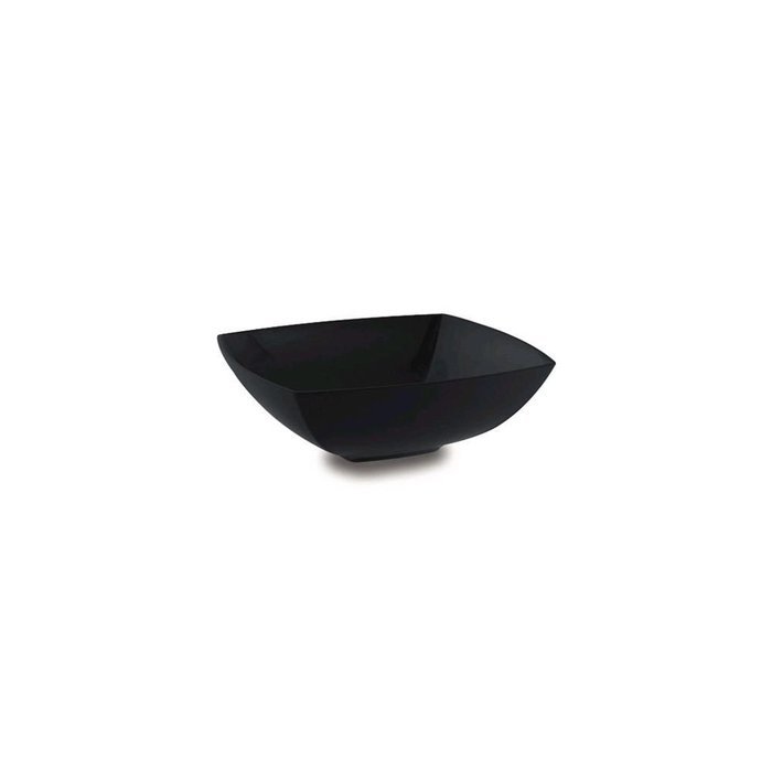 Delfin BSQ-145EM-18 8 Qt. Black Square Element Bowl