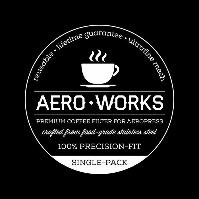 Premium Super Fine Stainless Steel S Filter for Aeropress - Reusable Ultrafine Mesh with Lifetime Guarantee N3