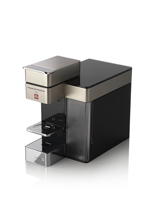 Francis Francis for Illy 60072 Y5 Duo Espresso & Coffee Machine, Silver/Black N2