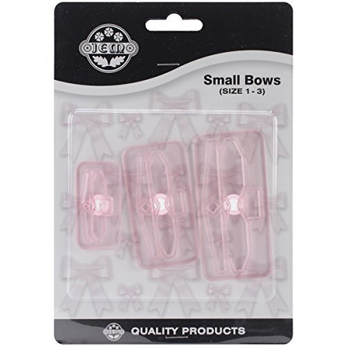 JEM Small Bows Cutter, Set of 3, Pink