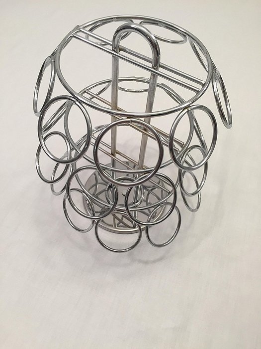 K-Cup Carousel, Hold 27 Coffee or Tea K-Cup Pods. By Lily's Home (Chrome) N7
