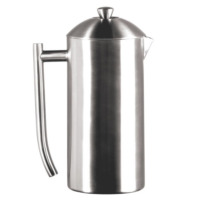 Frieling USA Double Wall Stainless Steel French Press Coffee Maker with Patented Dual Screen in Frustration Free... N19