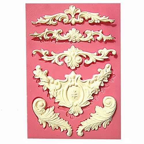 Trdaitional Silicone Sculpted Fondant Flower Lace Mould Candy Jello 3D Cake Mold N3