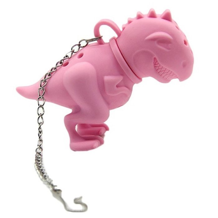 New Arrival Cute Silicone Dinosaur Infuser Loose Tea Leaf Strainer Herbal Spice Filter Diffuser Holder Tea Coffee... N3