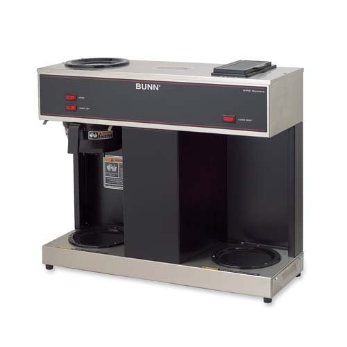 o Bunn-O-Matic Corporation o - 3-Warmer Brewer, 23"x8"x19", Stainless Steel/Black
