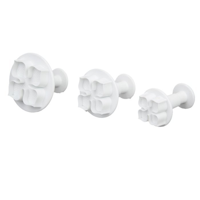 WHATWEARS 3x Hydrangea Fondant Cake Biscuit Sugarcraft Plunger Cutter Craft Mold Tool N5