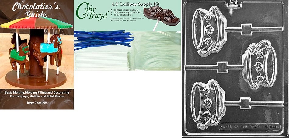 Cybrtrayd D110 Chocolate Candy Mold, Teacup and Saucer Lolly Dads and Moms N6