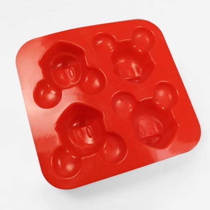 Silicone Cake Molds Mickey Mouse - 4 Holes Mickey Mouse Silicone Mold DIY Handcraft Soap Making Cake Cupcake Chocolate...