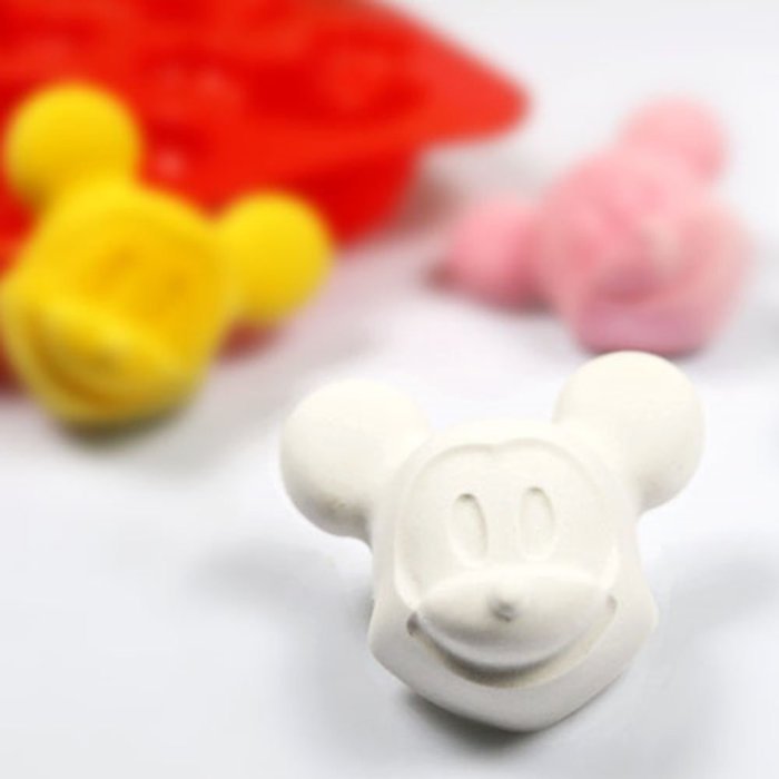 Silicone Cake Molds Mickey Mouse - 4 Holes Mickey Mouse Silicone Mold DIY Handcraft Soap Making Cake Cupcake Chocolate... N2