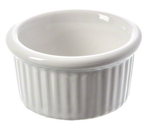 American Metalcraft (CRMK1) 1 oz Cermamekin w/ Ribbed Sides