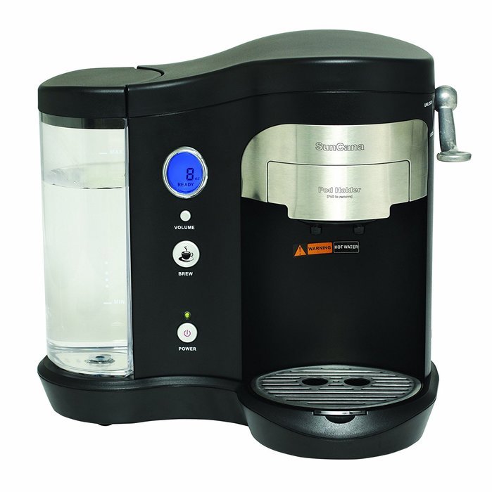 Suncana H701A-BLK Pod Brewer, Black N4