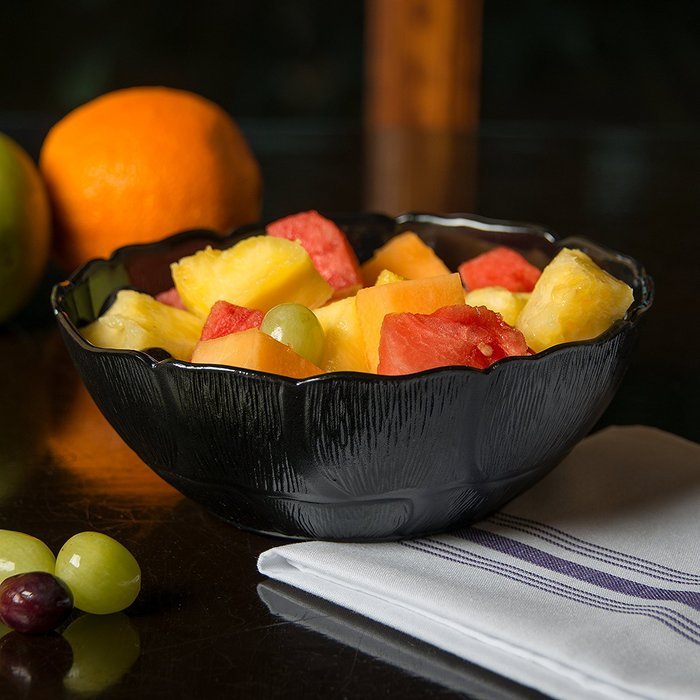 Carlisle (690803) Petal Mist Bowls, Set of 36 (1.3-Quart, Polycarbonate, Black) N4