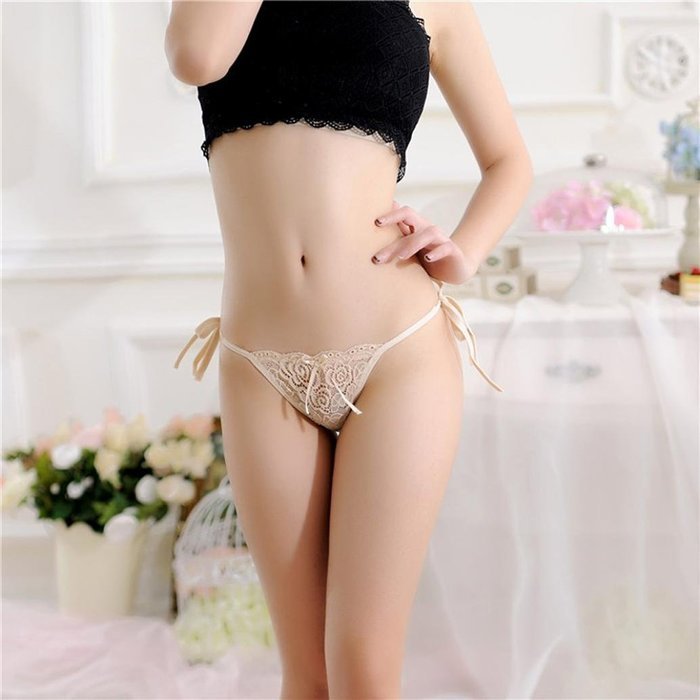 Underswear Laimeng, Women Sexy Lace Briefs Panties Thongs G-string Lingerie Underwear (Black) N30