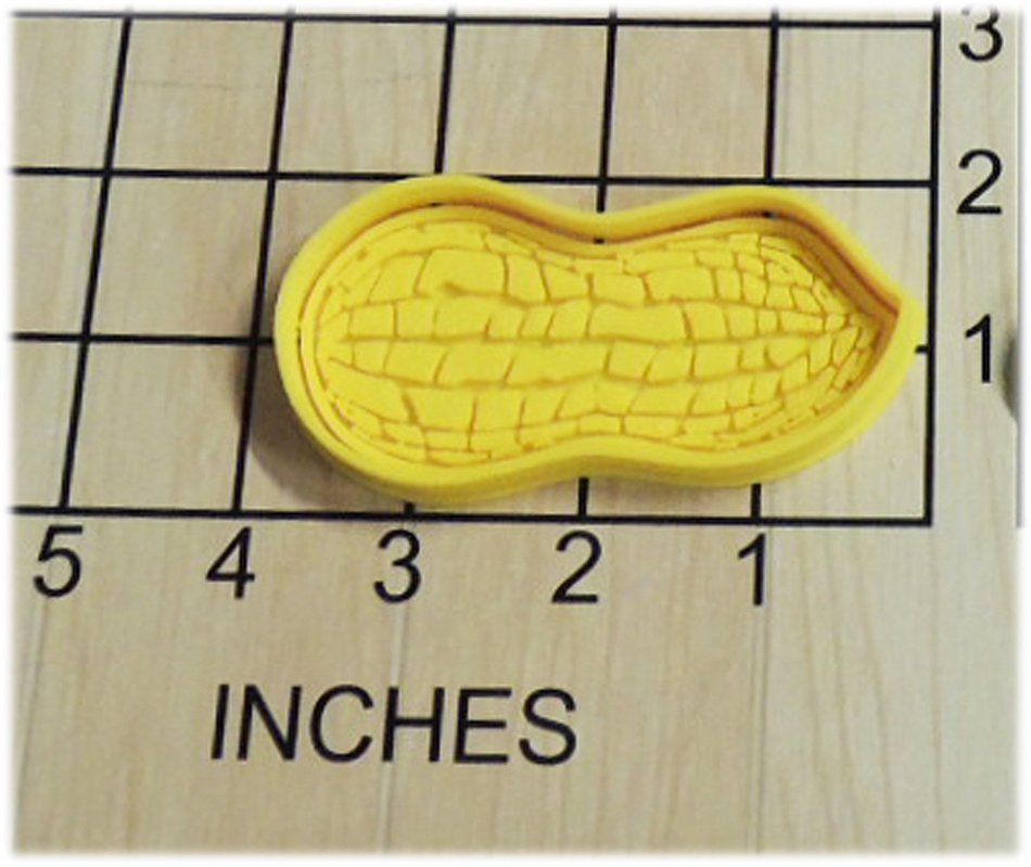 Peanut Shaped Cookie Cutter and Stamp #1281 N2